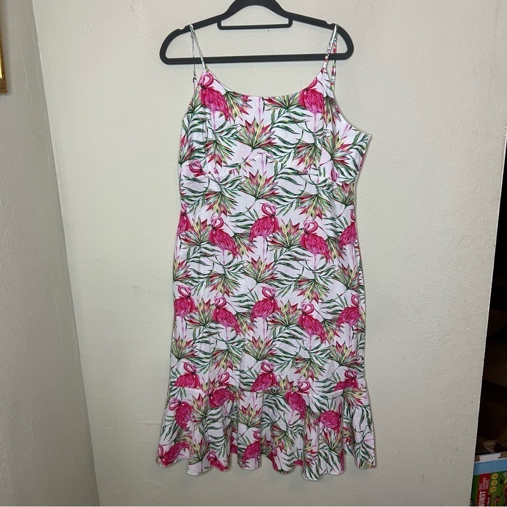 Hawaii Hangover Tropical Flamingo Dress Size Large